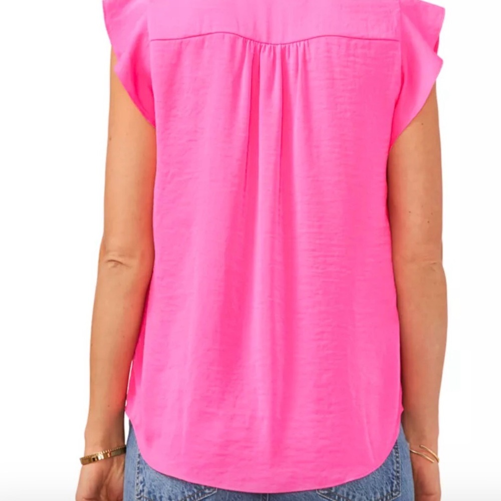 VINCE CAMUTO Silky Dress Blouse L - Picture 2 of 6